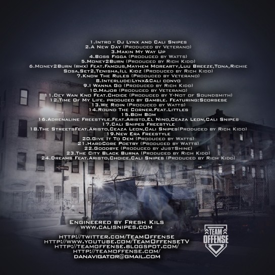 Cali Snipes - New Era (Back)